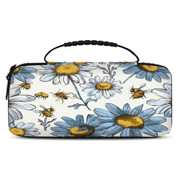 Herdesigns Daisy Bee Carrying Case for Nintendo Switch 2 with 20 Game Card Slots, Portable Travel Carry Case for Accessories and Console