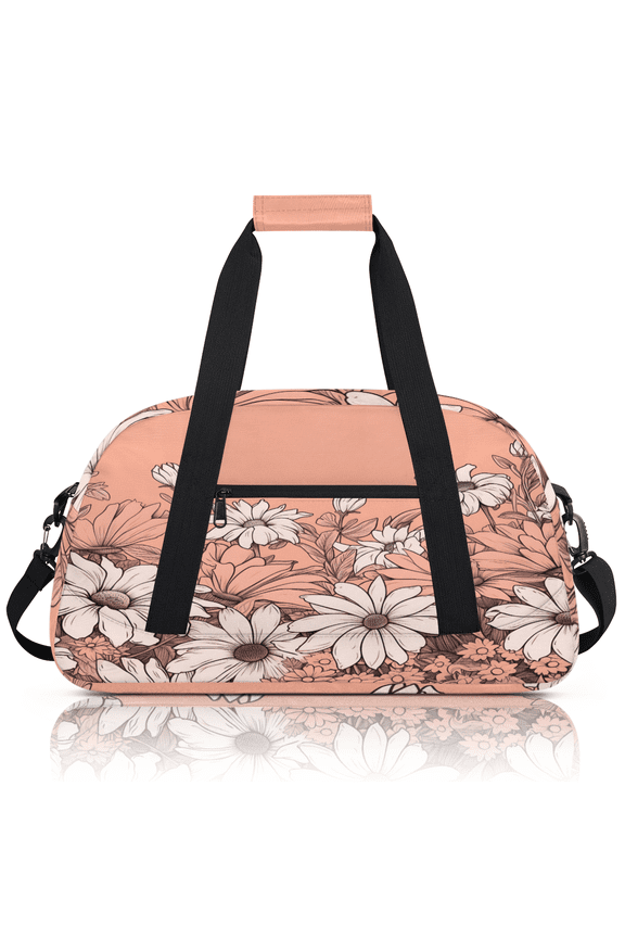 Daisy Sports Duffle Bag for Women & Men, Flowers Gym Bag Dance Bag Overnight Bag Carry On Weekender Travel Bag