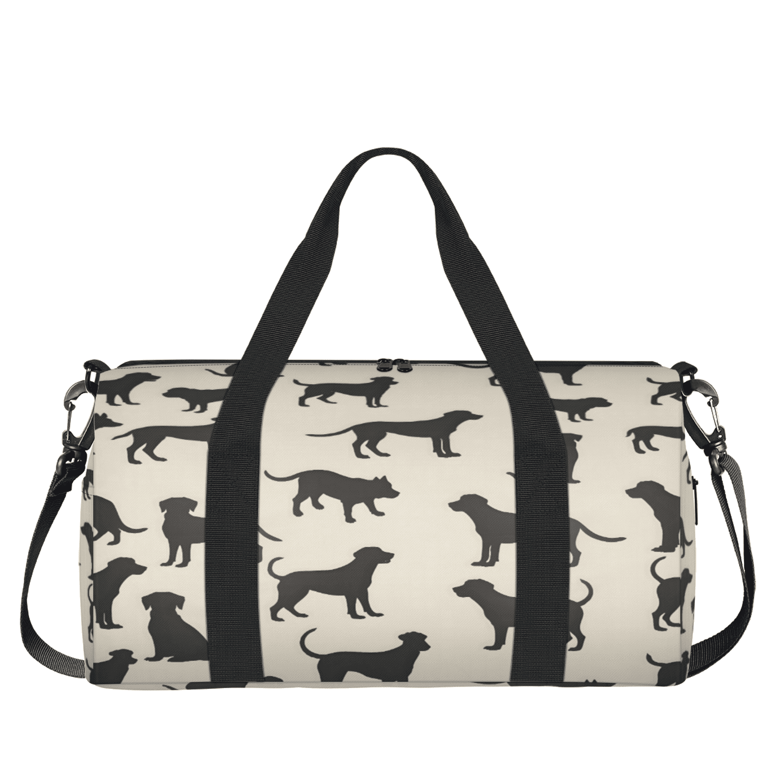 Herdesigns Dog Pattern Gym Bag for Women, Duffle Bag for Travel Sport, Lightweight Waterproof Carry on Weekender Overnight Dance Yoga Workout Bags