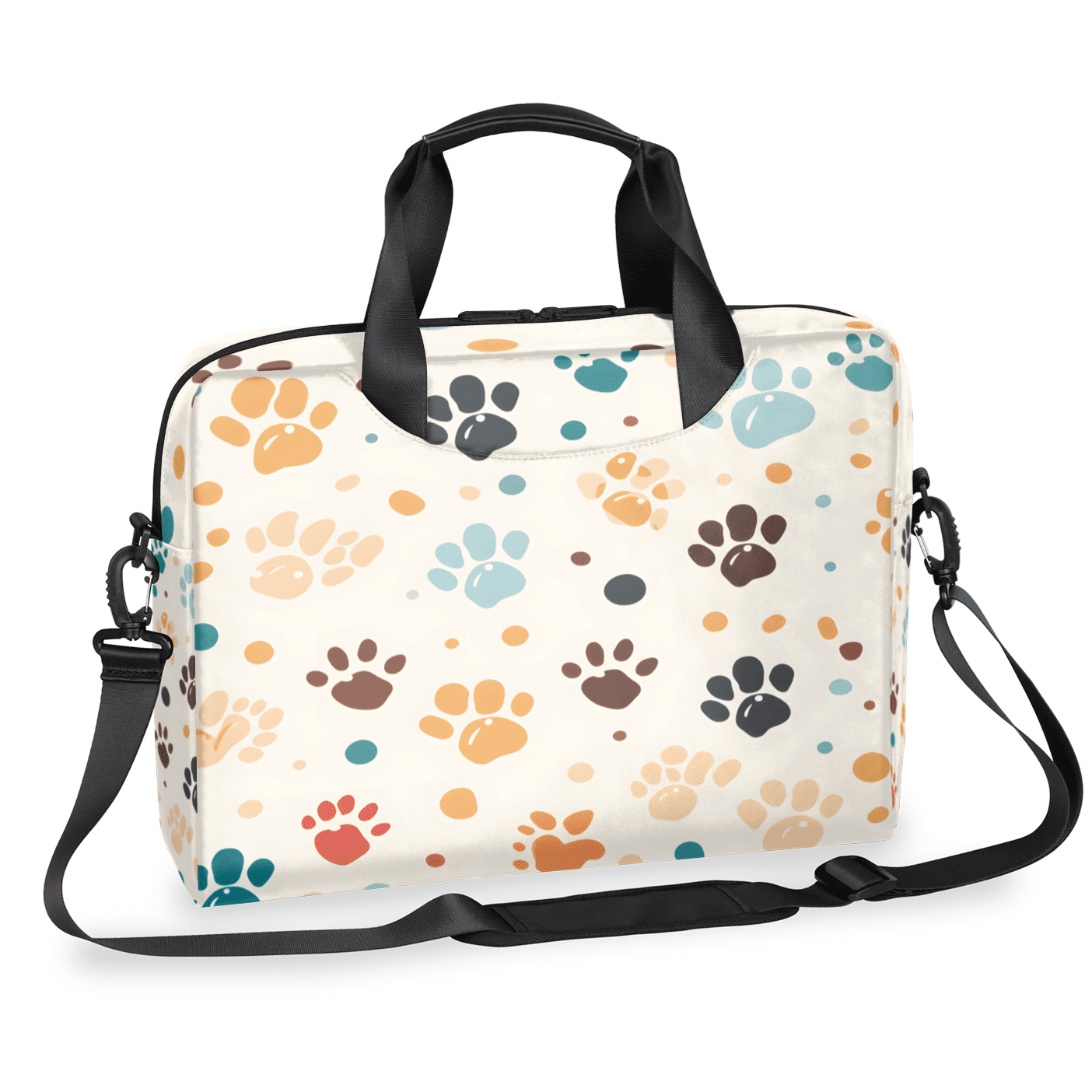 Herdesigns Dog Paw Print Laptop Bag for Women Men, Computer Case ...
