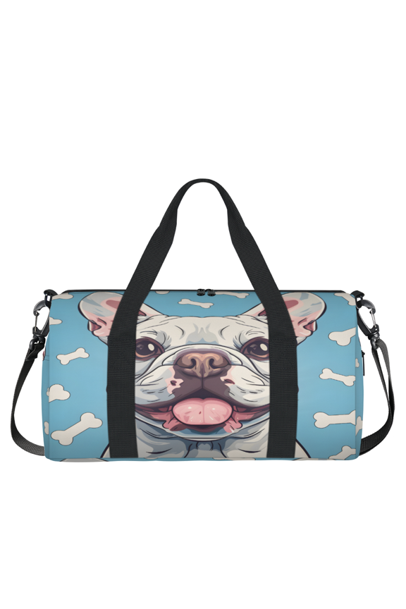 Dog Print Gym Bag for Women, Duffle Bag for Travel Sport, Animal Lightweight Waterproof Carry on Weekender Dance Yoga Workout Bags
