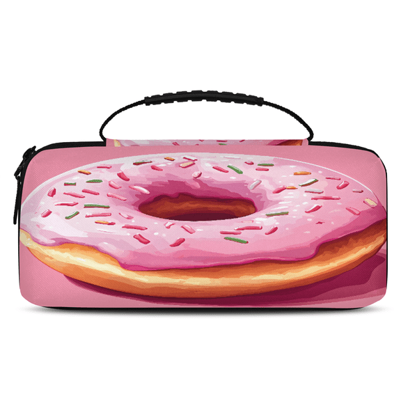 Herdesigns Donuts Carry Case Compatible with Nintendo Switch OLED 2021/Switch 2017, Food Protective Travel Switch Carrying Case with 20 Game Card Slots for Switch Console & Accessories
