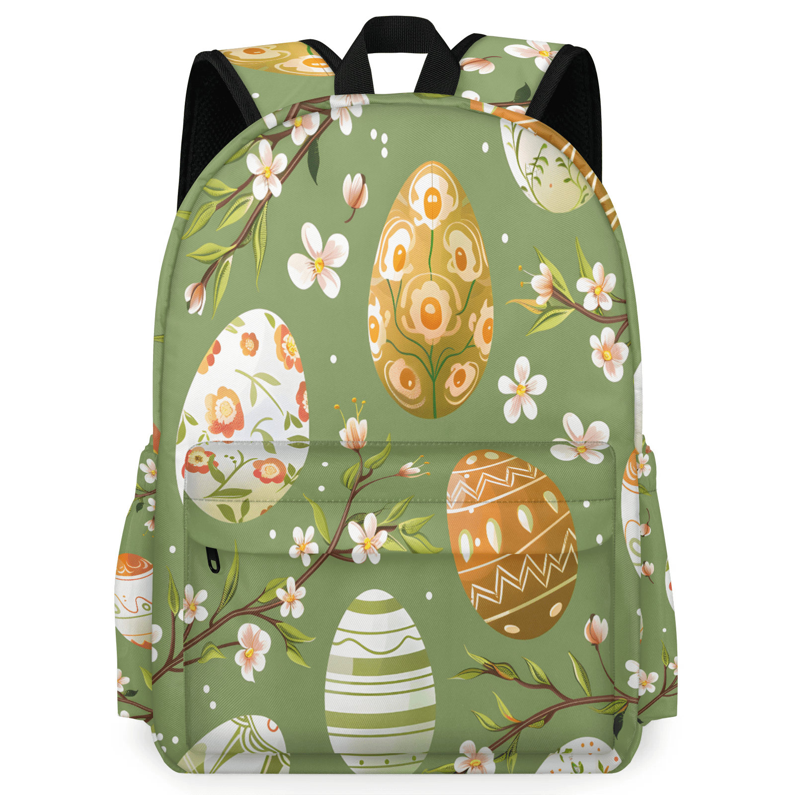 Herdesigns Easter Eggs Backpack for Men Women, Lightweight Laptop Backpack 16.3 Inch Cute Casual Daypack for Travel Work Commuter