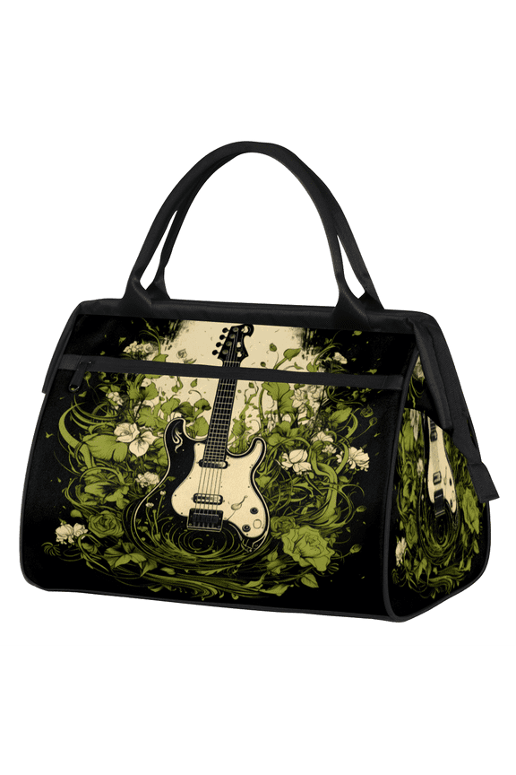 Electric Guitar Overnight Weekender Bag for Women Men Music Carry On Overnight Travel Duffle Bag Labor Delivery Bag for Hospital