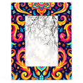 thumbnail image 1 of Herdesigns Ethnic Indian 4x6 Picture Frame Flower Wood Photo Frame Table Display or Wall Hanging Decoration for Vertical or Horizontal Display, 1 of 8
