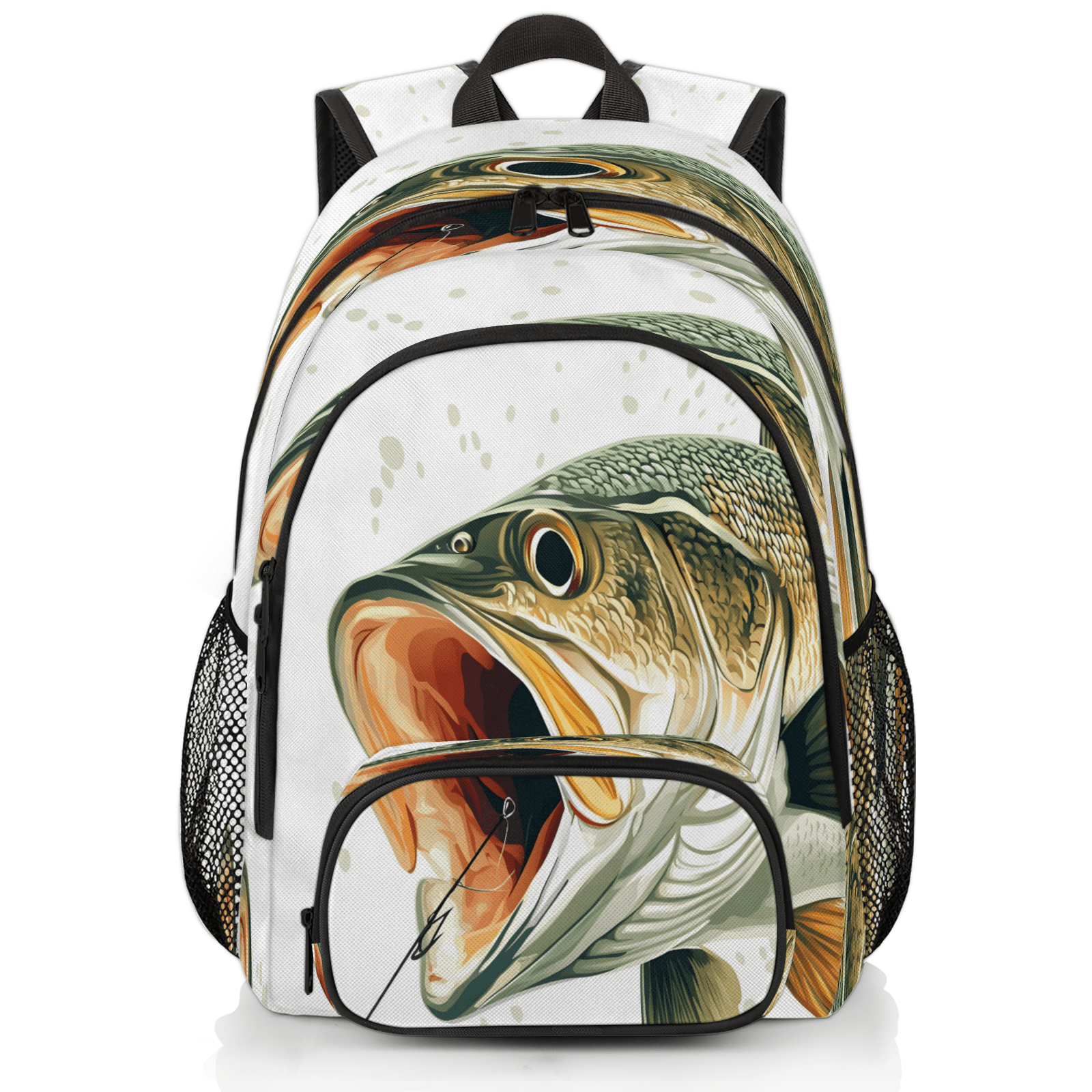 Herdesigns Fish Laptop Backpack 18.3 Inch Travel Backpack for Women Men ...