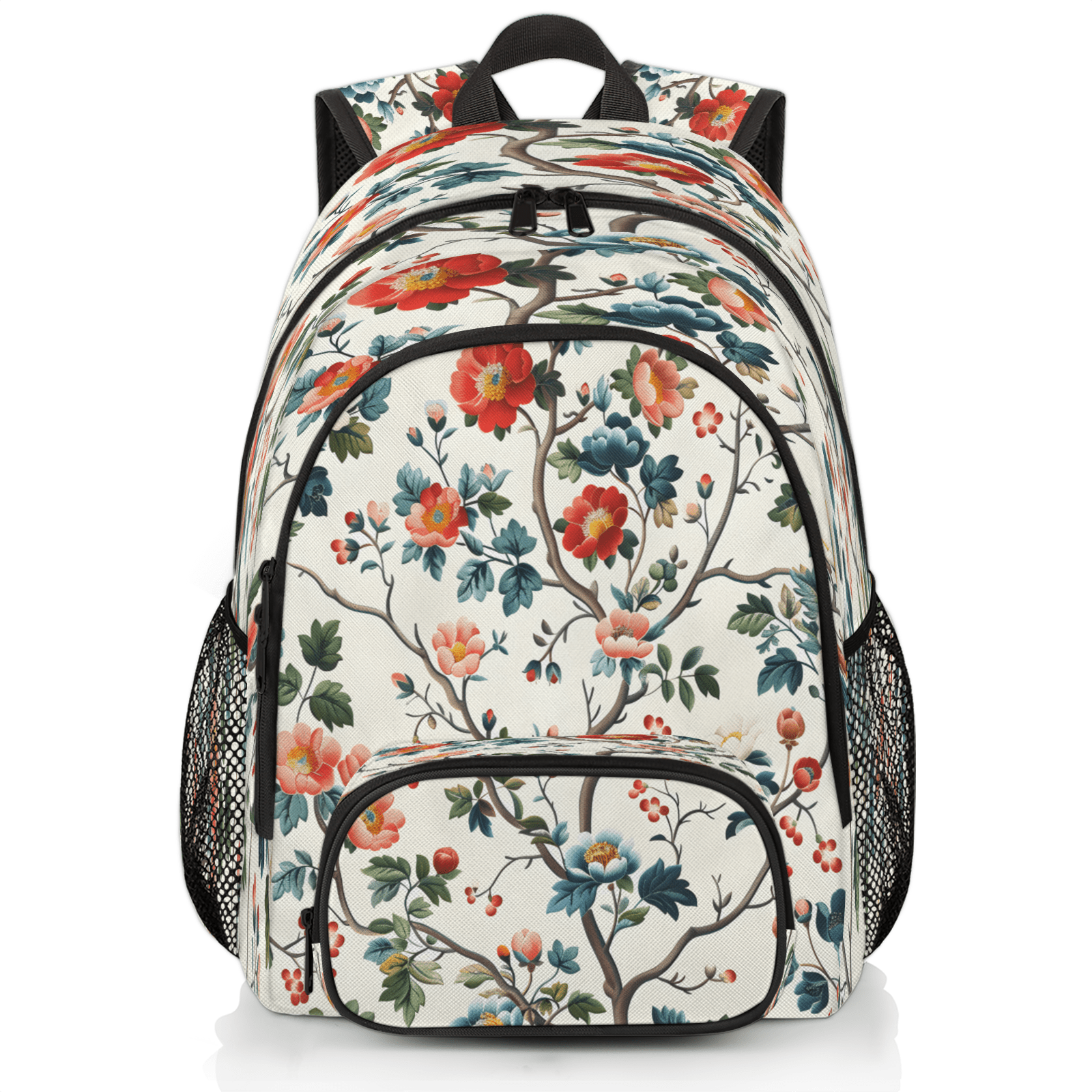 Herdesigns Floral Laptop Backpack for Women Men, 18.3 Inch Travel Work ...