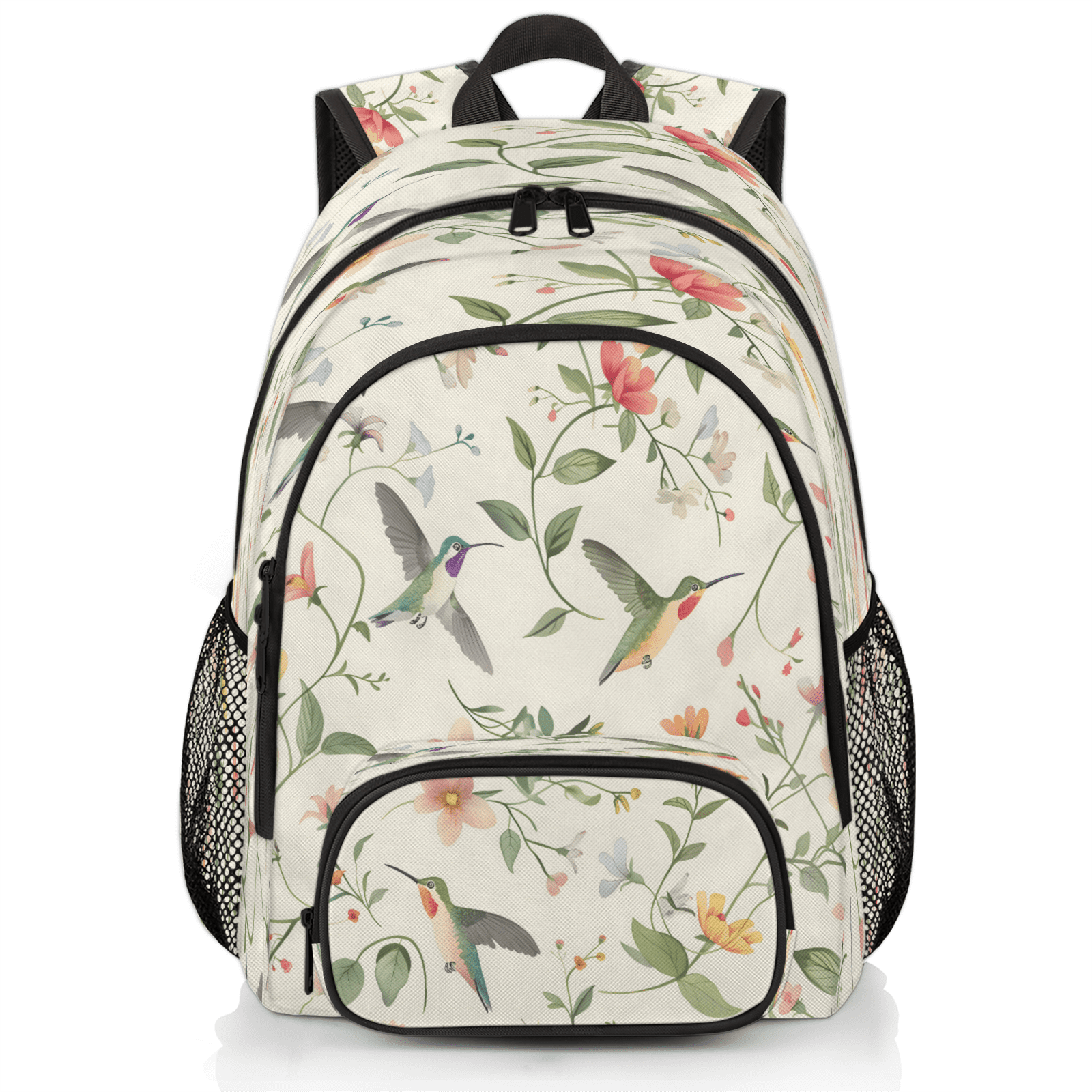 Herdesigns Flower Hummingbird Laptop Backpack for Women Men, 18.3 Inch ...