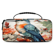 Herdesigns Flowers Hummingbird Carry Case Compatible with Nintendo Switch 2, with 20 Game Card Slots, Birds Portable Travel Carrying Case Pouch for Accessories & Games