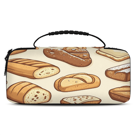 Herdesigns Food Carry Case Compatible with Nintendo Switch 2, Protective Travel Switch Carrying Case with 20 Game Card Slots for Switch Console & Accessories,Bread