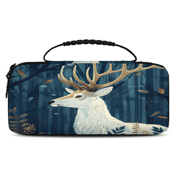 Herdesigns Forest Deer Carrying Case for Nintendo Switch 2 with 20 Game Card Slots, Portable Travel Carry Case for Accessories and Console