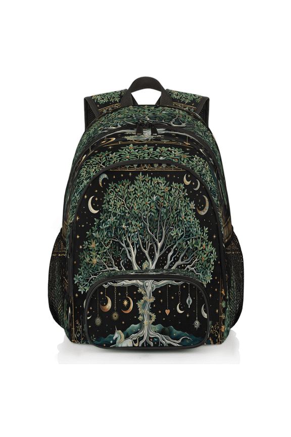 Forest Moon Tree Laptop Backpack for Women Men, Work Computer Backpacks, 18.3 Inch Large Computer Nurse Teacher Bags Travel Casual Daypack