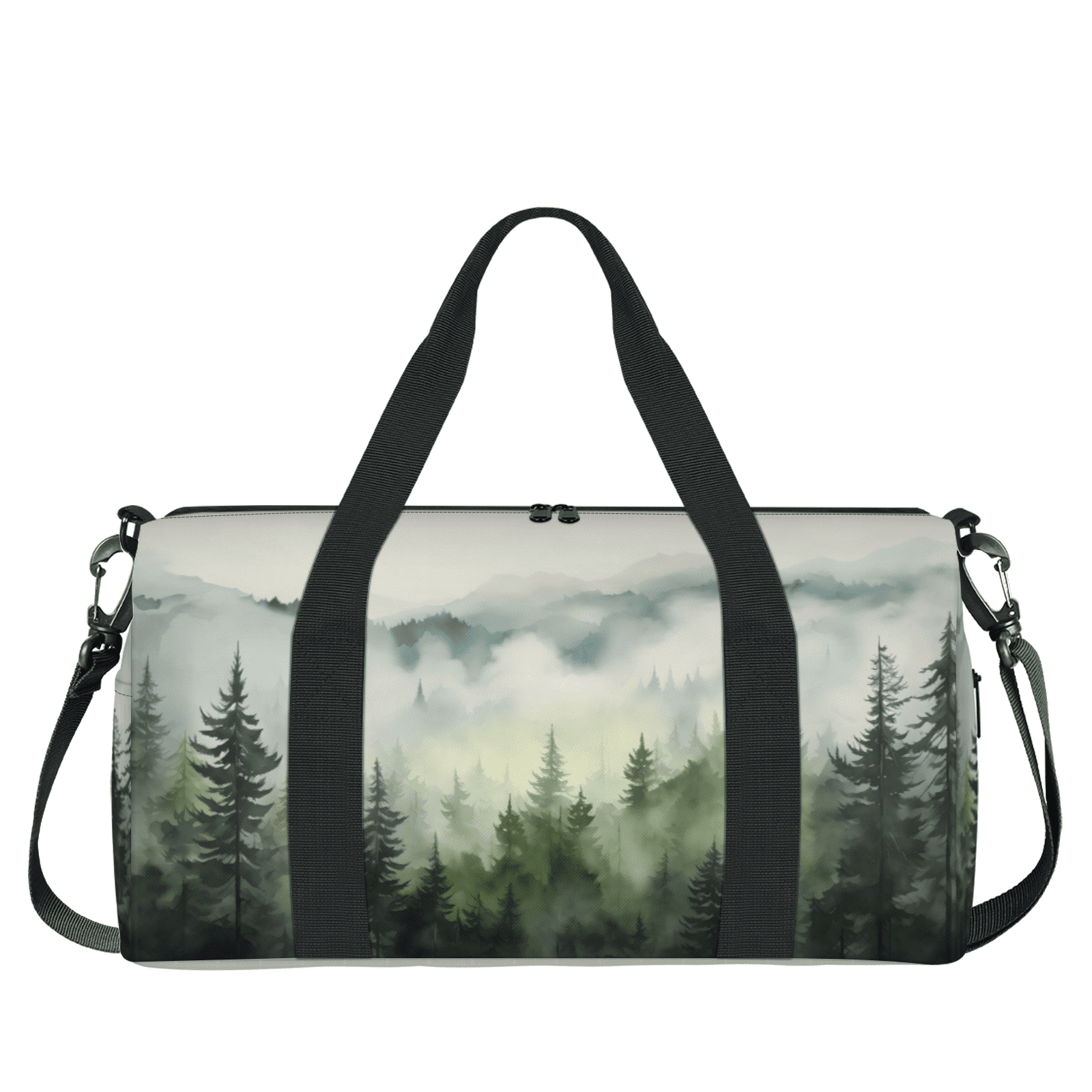 Herdesigns Forest Tree Gym Bag for Women, Duffle Bag for Travel Sport, Lightweight Waterproof Carry on Weekender Overnight Dance Yoga Workout Bags