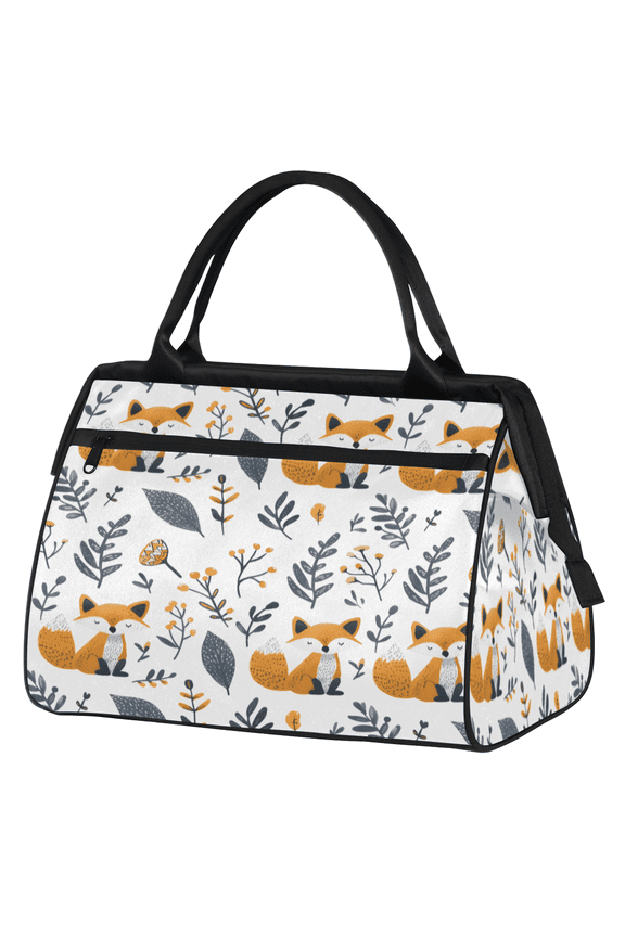 Fox Overnight Weekender Bag for Women Men Wildlife Carry On Overnight Travel Duffle Bag Labor Delivery Bag for Hospital