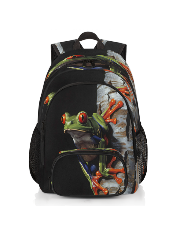 Frog Laptop Backpack for Women Men, Work Computer Backpacks, 18.3 Inch Large Computer Nurse Teacher Bags Travel Casual Daypack
