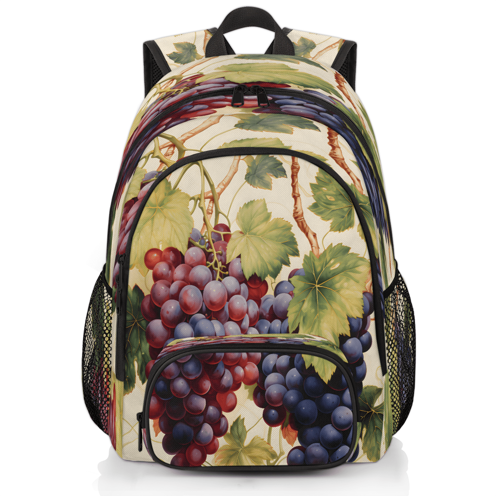 Herdesigns Fruit Grapes Leaves Laptop Backpack for Women Men, 18.3 Inch ...