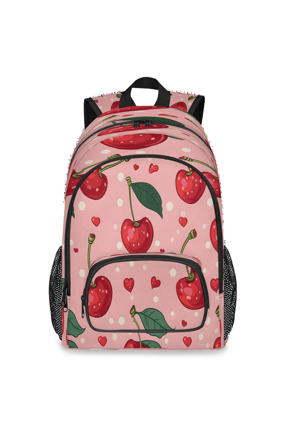Fruits Cherries Laptop Backpack for Women Men, 18.3 Inch Large Computer Backpacks Fashion Teacher Nurse Bag Casual Daypack for Work Travel