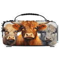 thumbnail image 1 of Herdesigns Funny Carry Case Compatible with Nintendo Switch 2, with 20 Game Card Slots, Cattle Portable Travel Carrying Case Pouch for Accessories & Games, 1 of 8