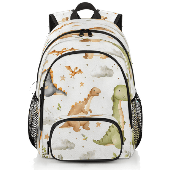 Herdesigns Funny Dinosaur Cute Dino Laptop Backpack for Women Men, 18.3 Inch Large Computer Backpacks Fashion Teacher Nurse Bag Casual Daypack for Work Travel