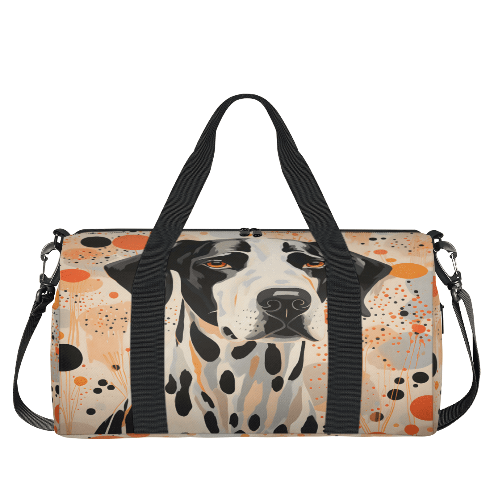 Herdesigns Funny Dog Themed Gym Bag for Women, Duffle Bag for Travel Sport, Lightweight Waterproof Carry on Weekender Overnight Dance Yoga Workout Bags