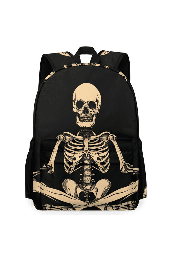 Funny Human Skeleton Skull Backpack for Men Women Large Capacity Laptop Backpack Casual Daypack for Work Travel