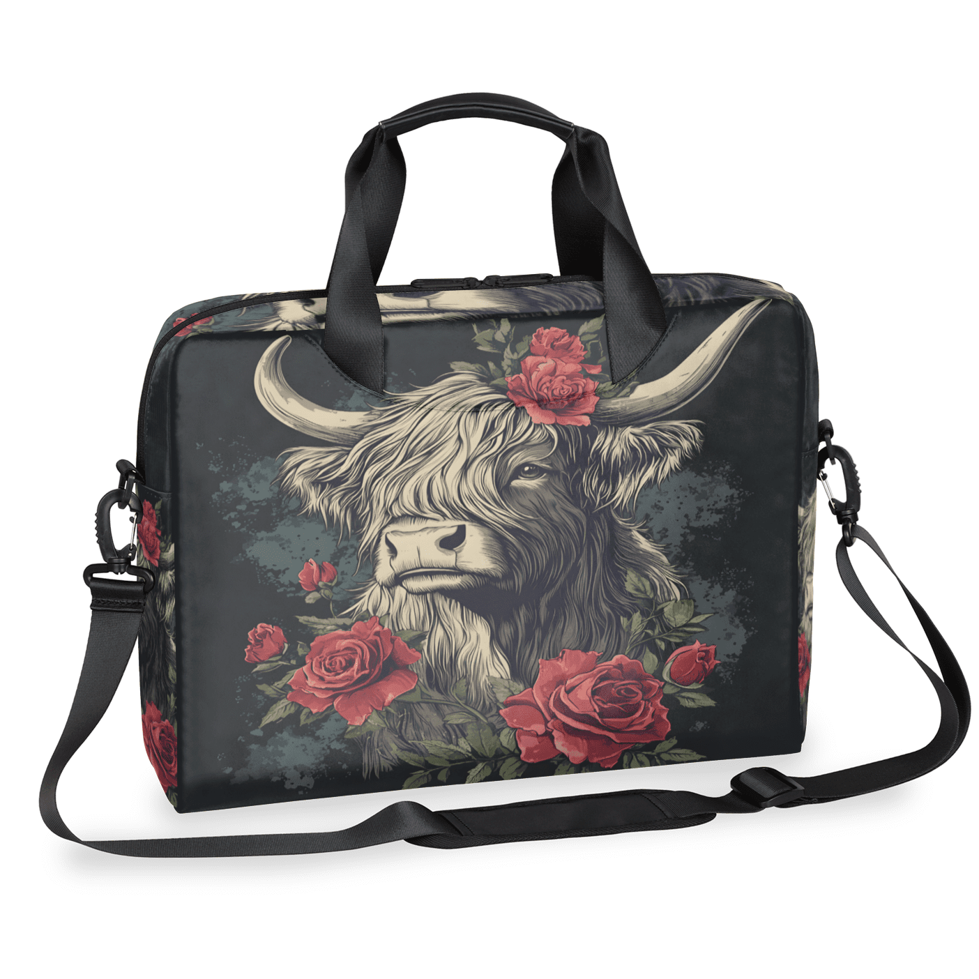 Herdesigns Funny Laptop Bag for Women Men, Computer Case Briefcase Messenger Bags, 15-15.6 inch Laptop Sleeve Shoulder Bag