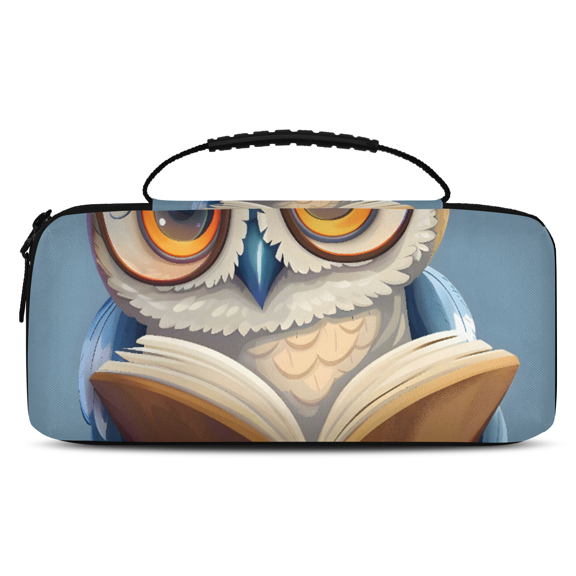 Herdesigns Funny Owl Carrying Case for Nintendo Switch 2 with 20 Game Card Slots, Portable Travel Carry Case for Accessories and Console