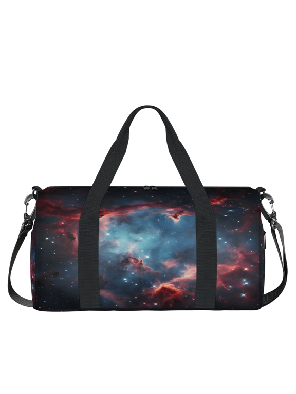 Galaxy Star Outer Space Gym Bag for Women, Duffle Bag for Travel Sport, Lightweight Waterproof Carry on Weekender Overnight Dance Yoga Workout Bags