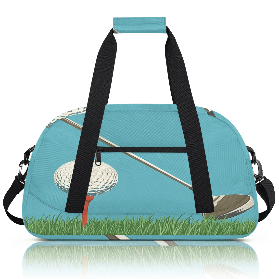 Herdesigns Golf Ball Sport Sports Duffle Bag for Women & Men, Gym Bag Dance Bag Overnight Bag Carry On Weekender Travel Bag