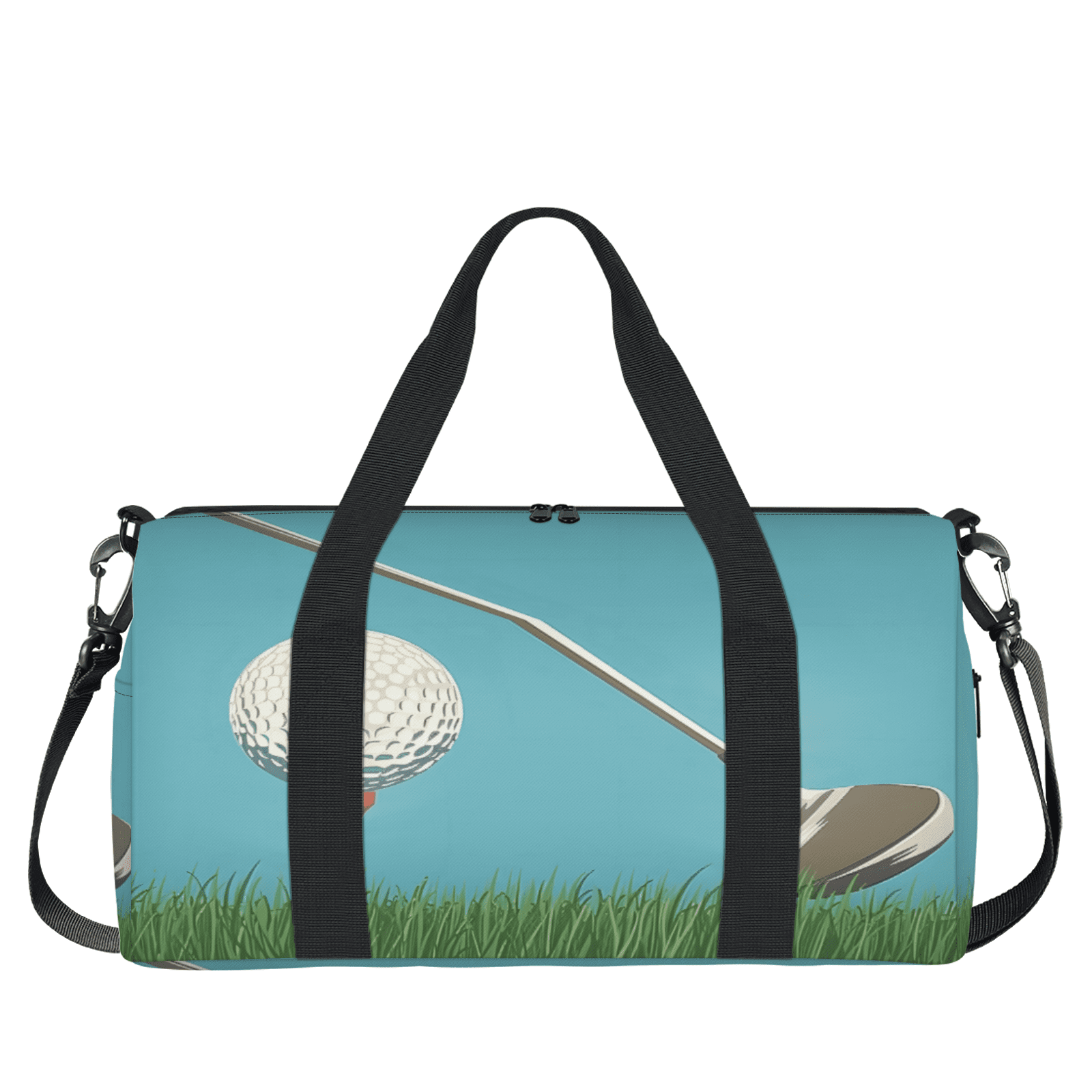 Herdesigns Golf Ball Sport Travel Duffle Bag Sports Yoga Weekender Overnight Carry on Workout Bags Lightweight Waterproof Gym Tote Bag for Women