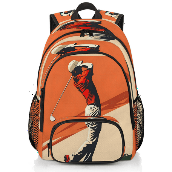 Herdesigns Golf Sports Laptop Backpack for Women Men, 18.3 Inch Large Computer Backpacks Fashion Teacher Nurse Bag Casual Daypack for Work Travel