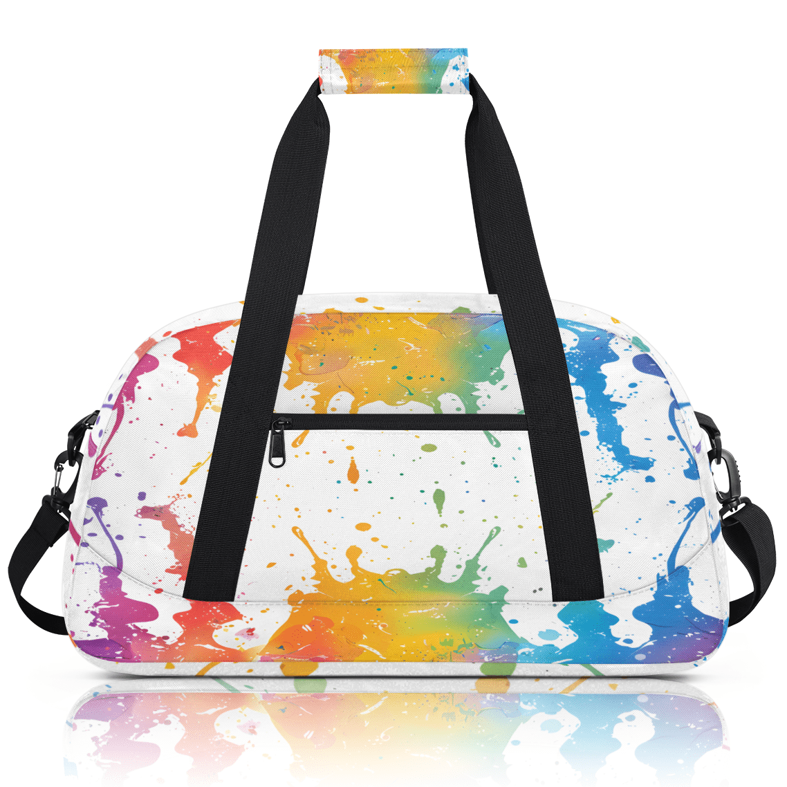 Herdesigns Graffiti Sports Duffle Bag for Women & Men, Watercolor Gym Bag Dance Bag Overnight Bag Carry On Weekender Travel Bag