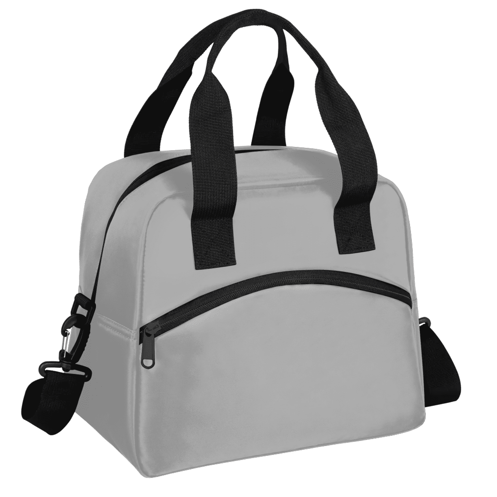Herdesigns Grey Lunch Bag for Adults Men Women Insulated Reusable Lunch Box Leakproof Cooler Tote Bag with Adjustable Shoulder Strap