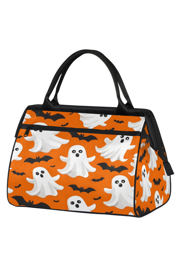 Halloween Ghost Overnight Weekender Bag for Women Men Spooky Cute Funny Cartoon Ghosts Carry On Overnight Travel Duffle Bag Labor Delivery Bag for Hospital