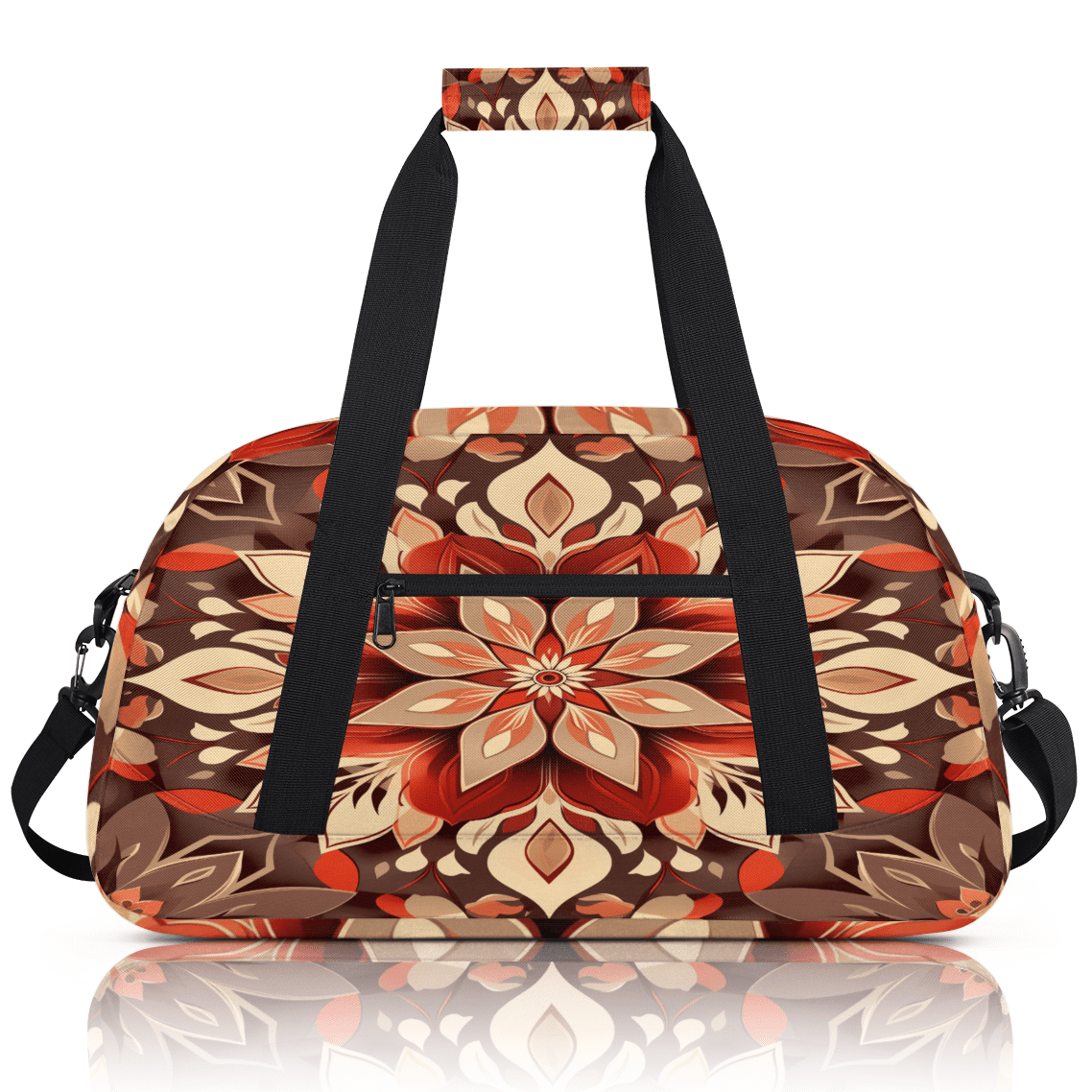 Herdesigns Hippie Bohemian Sports Duffle Bag for Women & Men, Gym Bag Dance Bag Overnight Bag Carry On Weekender Travel Bag