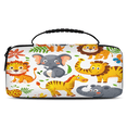 thumbnail image 1 of Herdesigns Jungle Animal Carry Case Compatible with Nintendo Switch 2017 & Oled 2021, with 20 Game Card Slots, Giraffe Elephant Leopard Portable Travel Carrying Case Pouch for Accessories & Games, 1 of 8