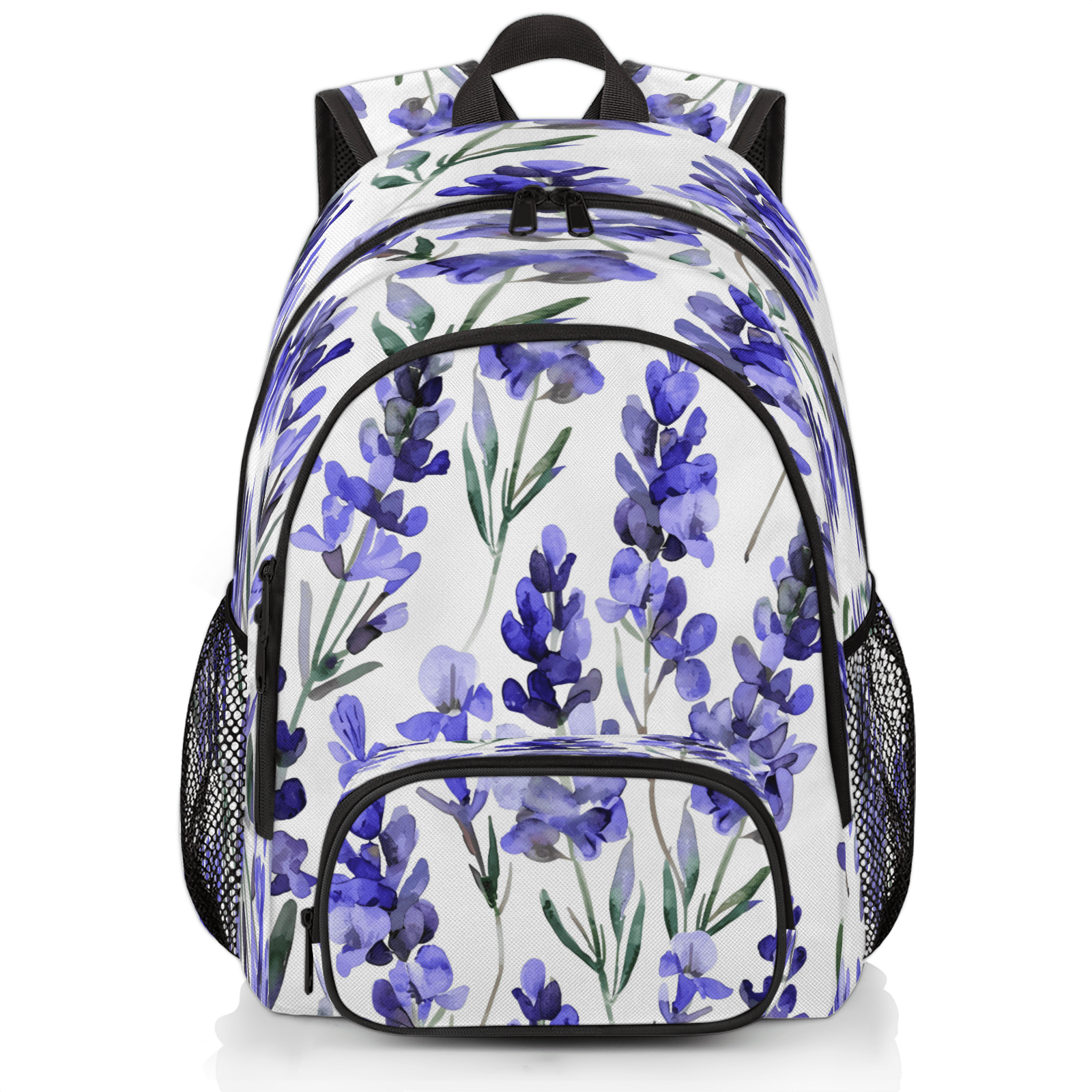 Chic Lavendar Blue Work Backpack Herdesigns Lavender Purple Laptop Backpack for Women Men  main image 2