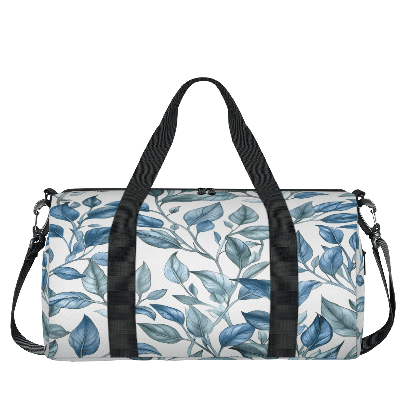 Herdesigns Leaf Gym Bag for Women, Duffle Bag for Travel Sport, Lightweight Waterproof Carry on Weekender Overnight Dance Yoga Workout Bags