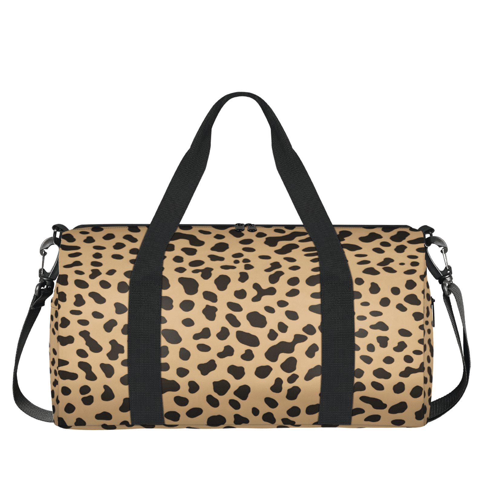 Herdesigns Leopard Gym Bag for Women, Duffle Bag for Travel Sport, Lightweight Waterproof Carry on Weekender Overnight Dance Yoga Workout Bags
