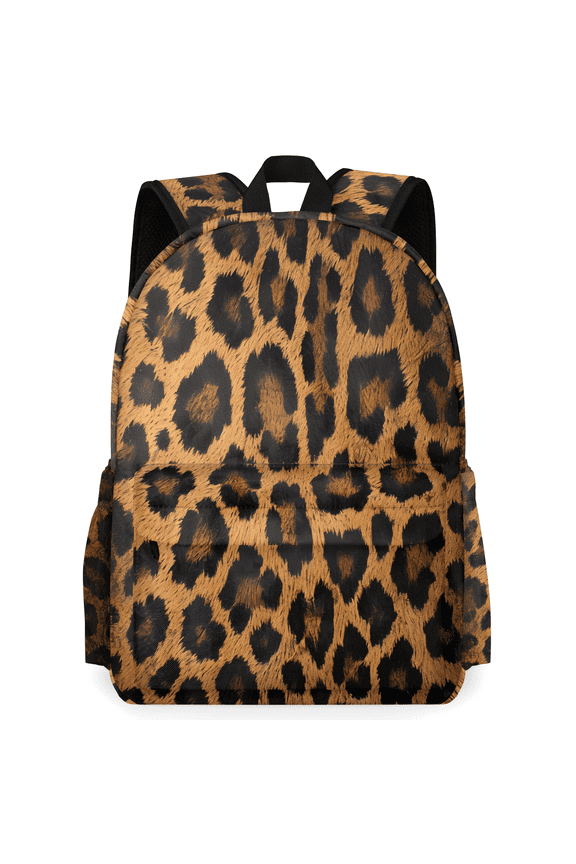Leopard Print Backpack for Men Women, Lightweight Laptop Backpack 16.3 Inch Wild Safari Skin Pattern Casual Daypack for Travel Work Commuter