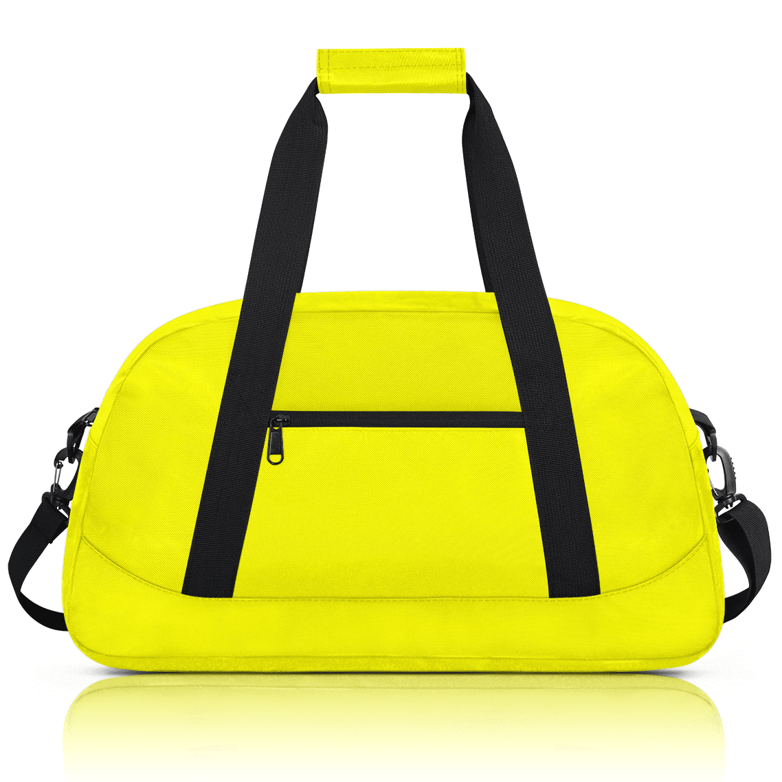 Herdesigns Light Yellow Sports Duffle Bag for Women & Men, Gym Bag Dance Bag Overnight Bag Carry On Weekender Travel Bag