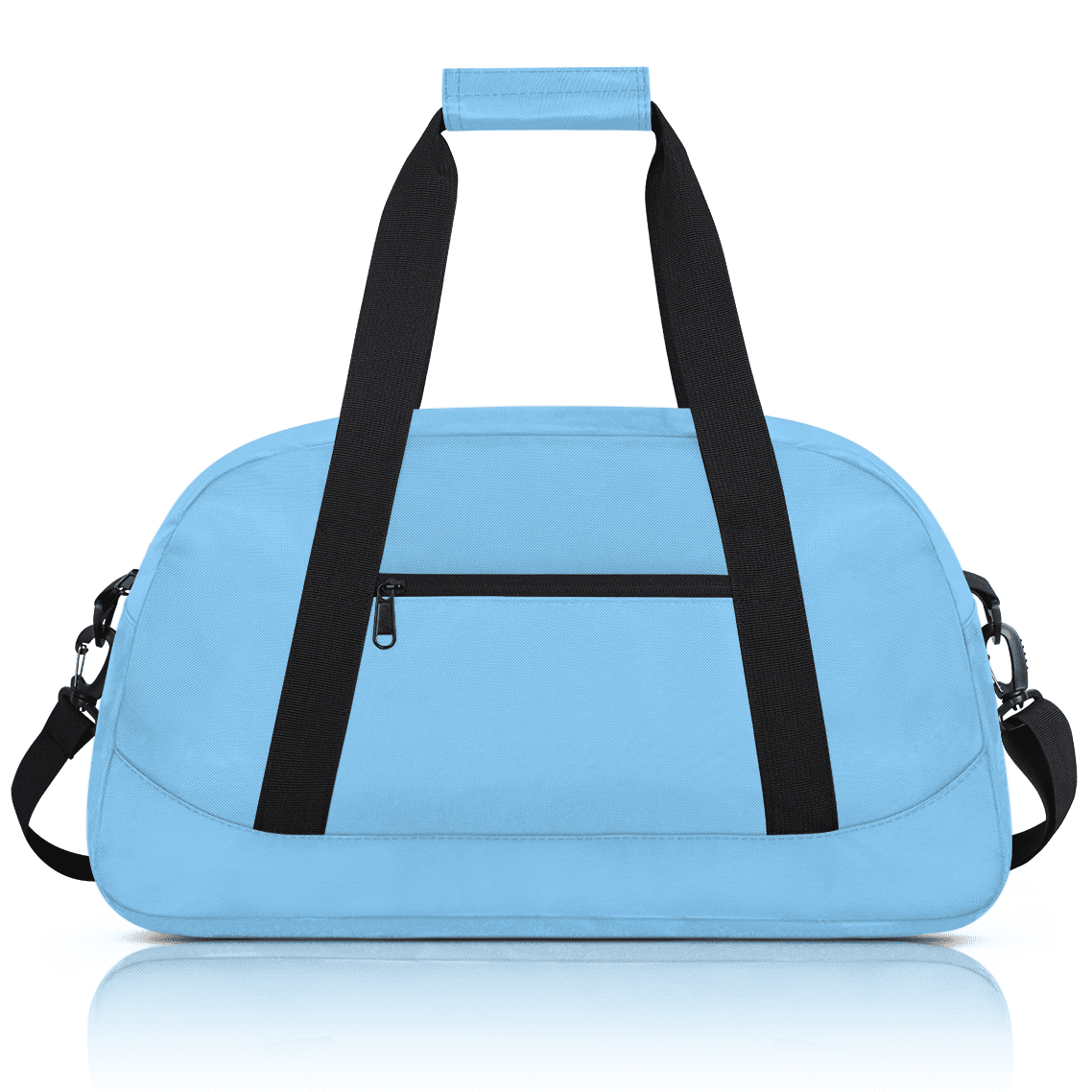 Herdesigns Lightskyblue Sports Duffle Bag for Women & Men, Gym Bag Dance Bag Overnight Bag Carry On Weekender Travel Bag