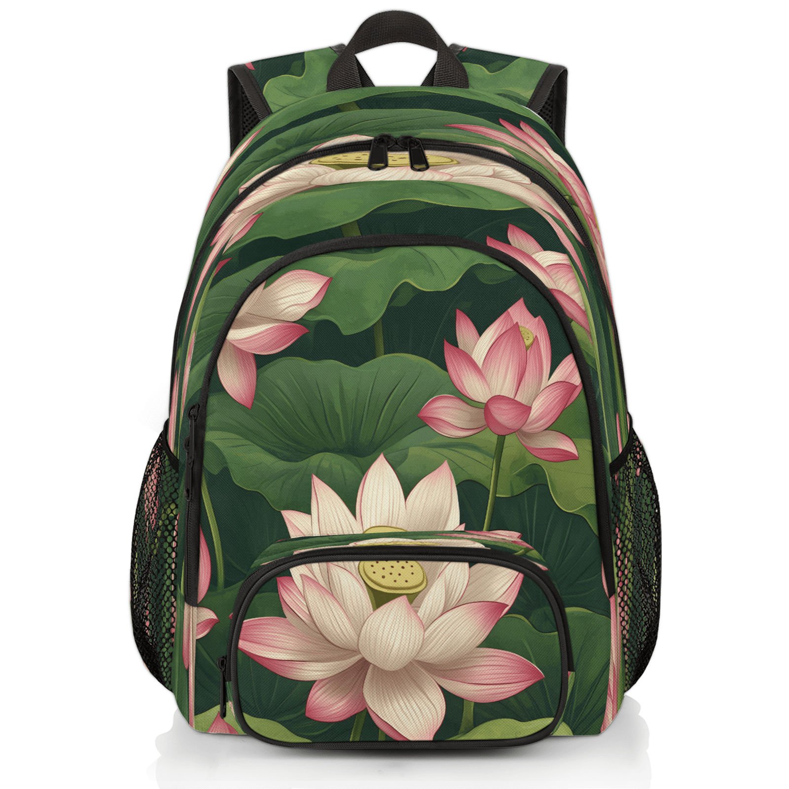 Herdesigns Lotus Flowers Laptop Backpack for Women Men, 18.3 Inch Work ...