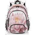 thumbnail image 1 of Herdesigns Lotus Laptop Backpack for Women Men, 18.3 Inch Work Computer Backpacks Pink Floral Large Nurse Bag Waterproof Casual Daypack for Travel, 1 of 8