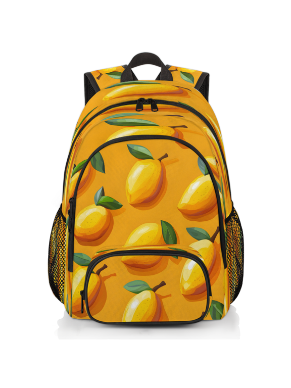 Mango Laptop Backpack for Women Men, 18.3 Inch Work Computer Backpacks Fruit Large Nurse Bag Waterproof Casual Daypack for Travel