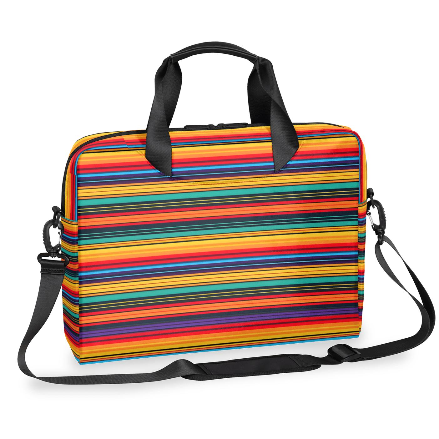 Herdesigns Mexican Abstract Vintage Aztec Lines Laptop Bag for Women Men, Computer Case Briefcase Messenger Bags, 15-15.6 inch Laptop Sleeve Shoulder Bag