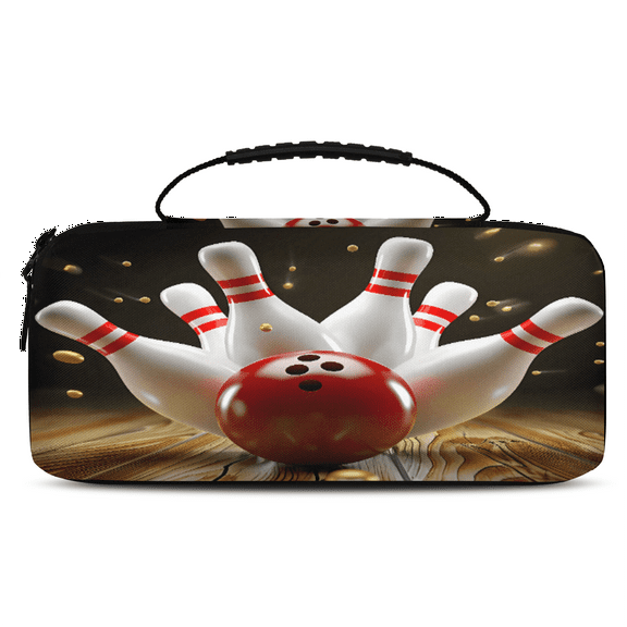 Herdesigns Modern Bowling Ball Carrying Case for Nintendo Switch OLED Model 2021 & Switch 2017 with 20 Game Card Slots, Portable Travel Carry Case for Accessories and Console