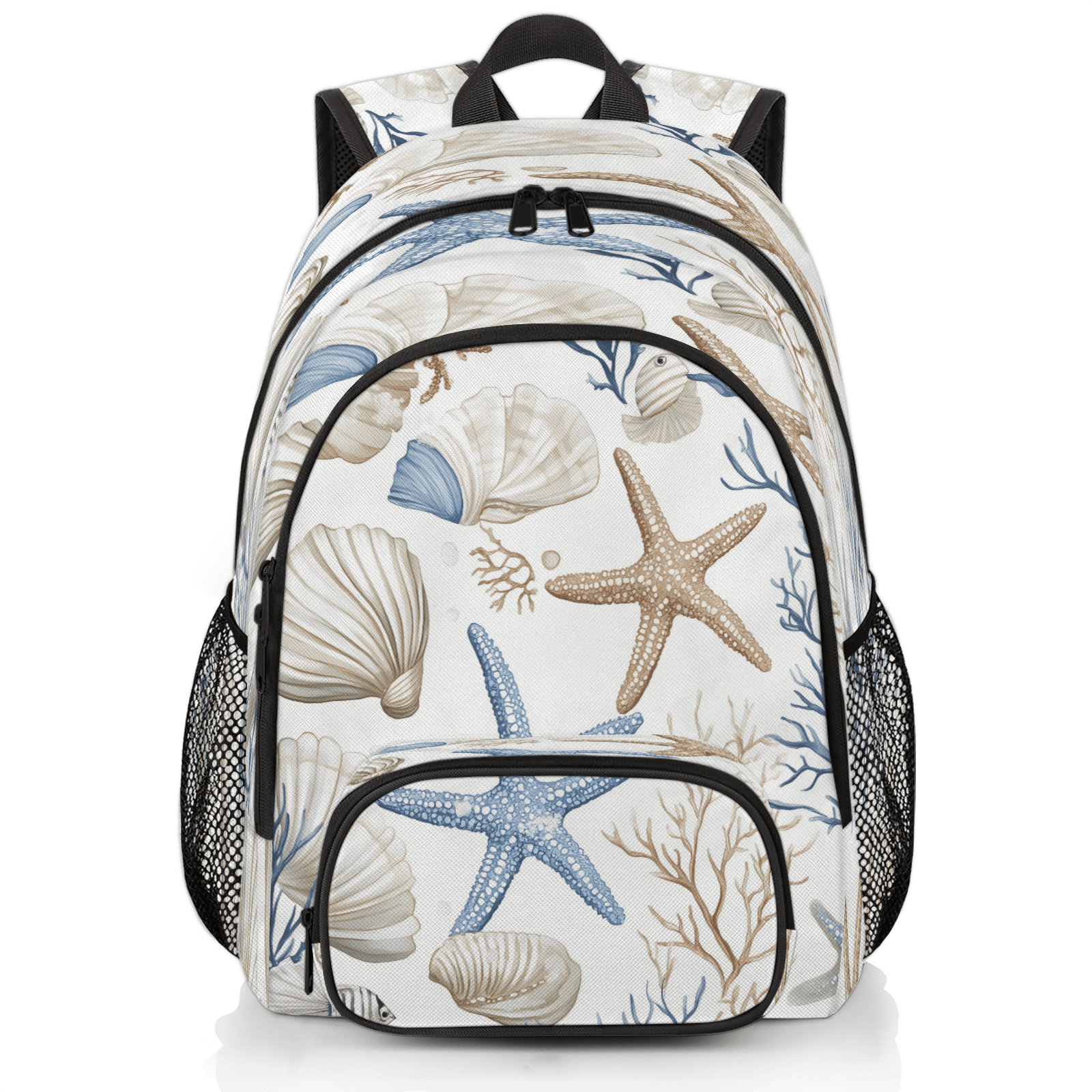 beach リュック Herdesigns Nautical Coastal Laptop Backpack 18.3 Inch Travel