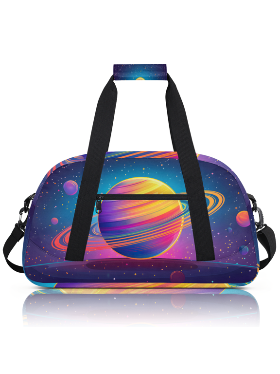 Nebula Universe Planet Sports Duffle Bag for Women & Men, Outer Space Gym Bag Dance Bag Overnight Bag Carry On Weekender Travel Bag