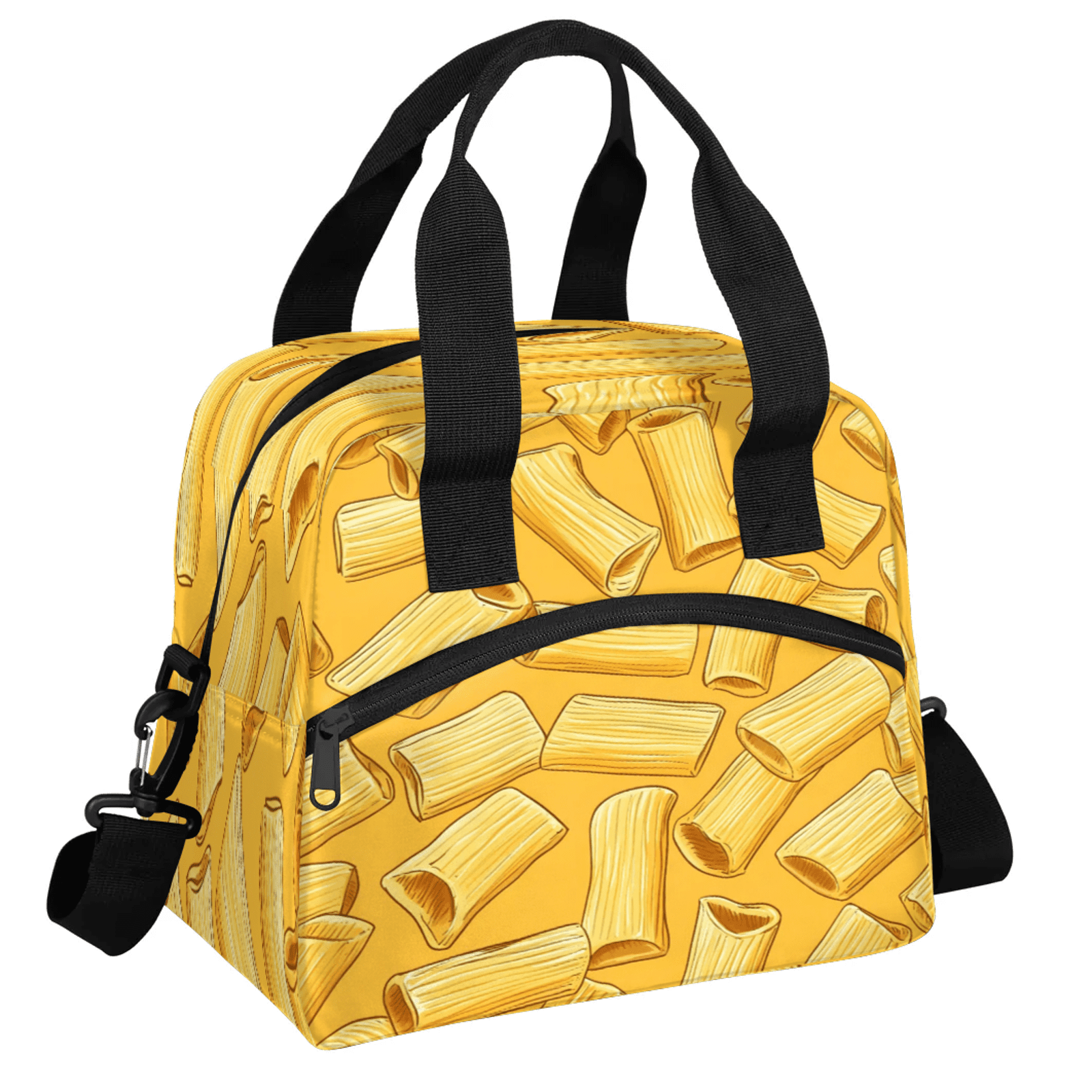 Herdesigns Noodles Lunch Bag for Women Men Adult, Funny Food Large Insulated Reusable Lunch Box Leakproof Portable Cooler Tote Bags for Work Picnic Beach
